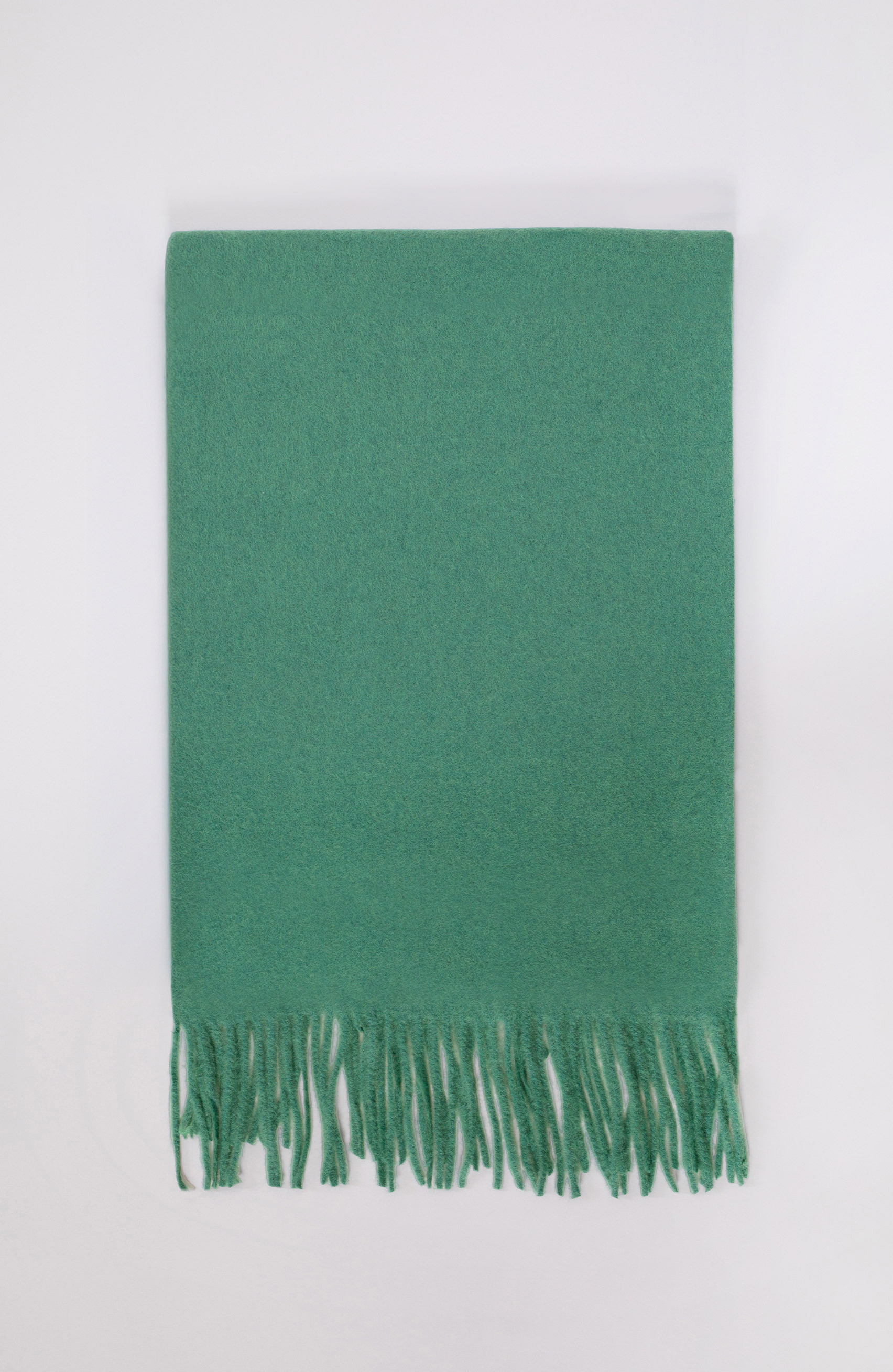 Eșarfă verde de lână