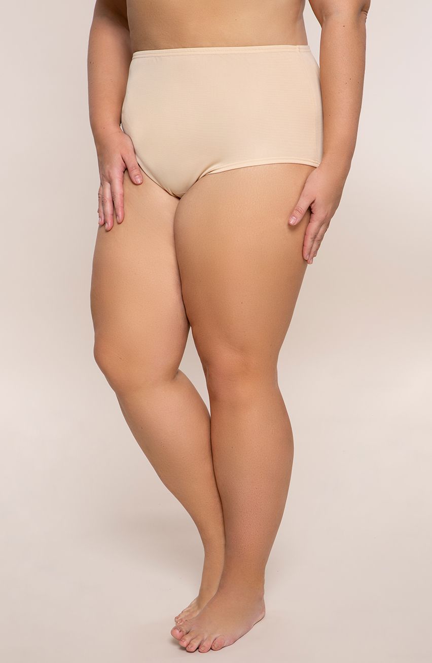 Slip bej cu talie înaltă Mewa